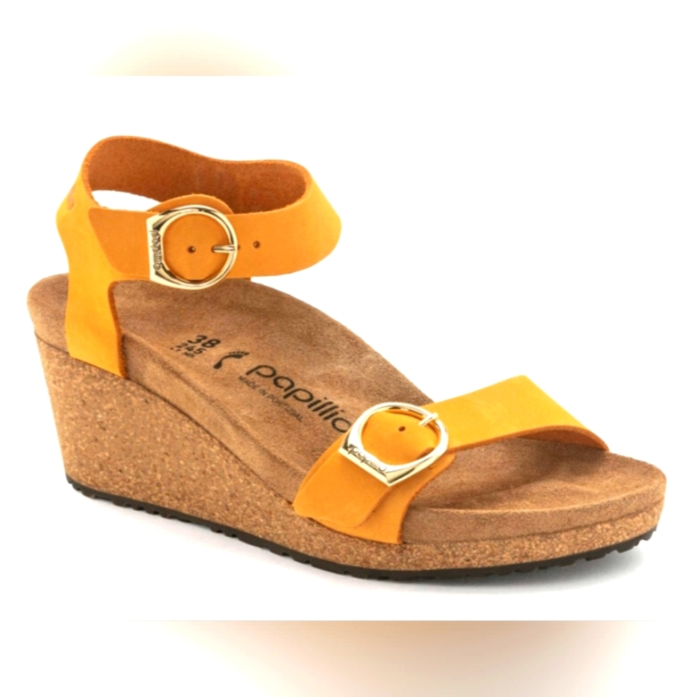 Birkenstock Soley Ring Buckle (Papillio)- Size EU 37 (US women's 6-6.5)- Apricot